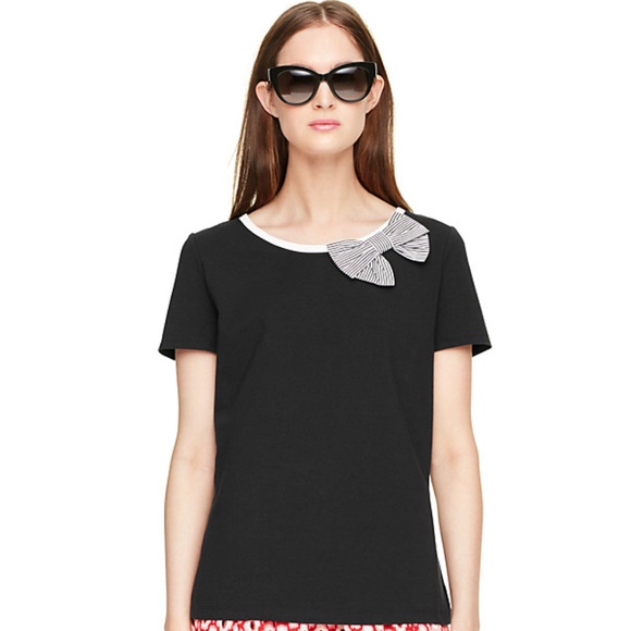 kate spade Tops - Kate Spade | Broome Street Bow Tee